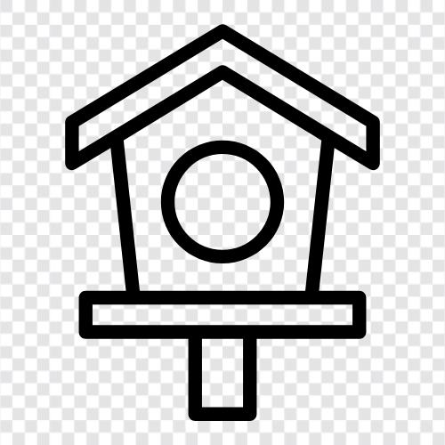 Haus, Bau, Handyman, Vogelhaus symbol