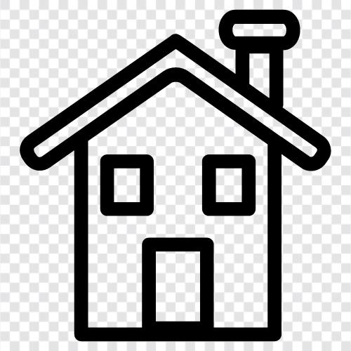 Haus, Home Design, Innenarchitektur, Architektur symbol