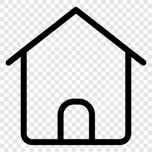 Houses, Property, Place, Dwelling icon svg