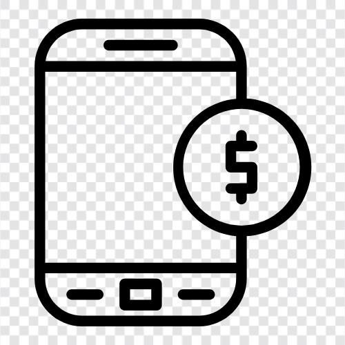 smartphone money icon svg