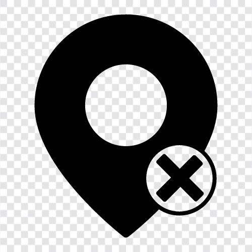 how to remove, remove map pin icon svg