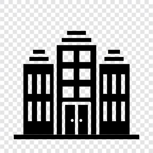 Huge building, Tall building, Big building icon svg