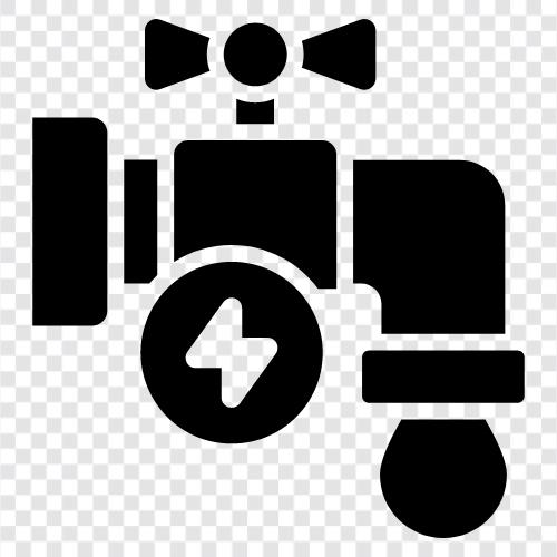 hydroelectricity, hydrothermal energy, renewable energy, water power icon svg