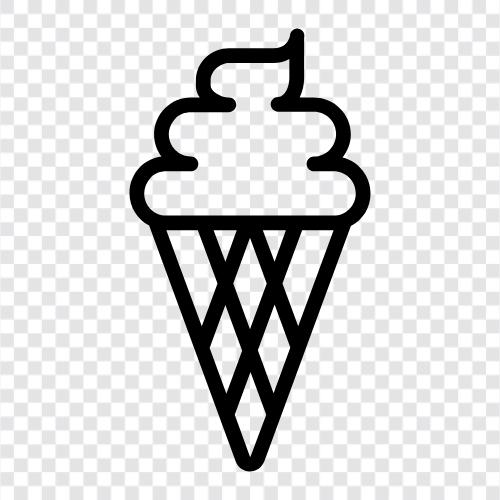 Eis, Eiswagen, Milchshake, Shake symbol