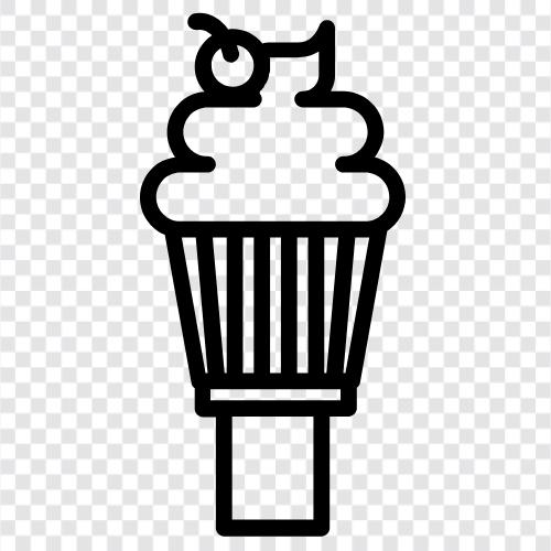 ice cream cone, soft serve, sundae, cream icon svg