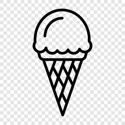 Dondurma Koni Maker, Buz, Buz Krem Koni ikon svg