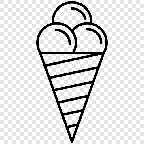 Ice Cream Cone Maker, Ice Cream Sundae, Ice Cream Sandwich, Ice Cream Cone icon svg
