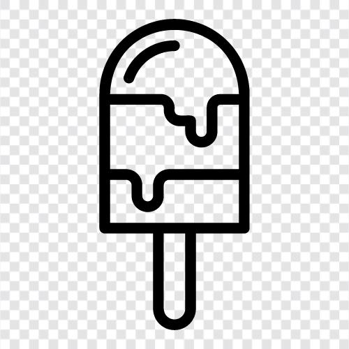 ice cream, frozen treat, soft serve, Popsicle icon svg