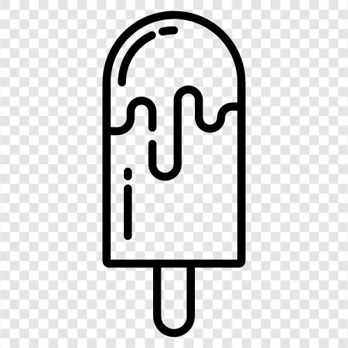 dondurma, dondurulmuş ikram, yaz ikramı, Popsicle ikon svg