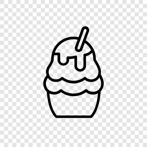 ice cream scoop, ice cream dishes, ice cream cone, ice cream sund icon svg