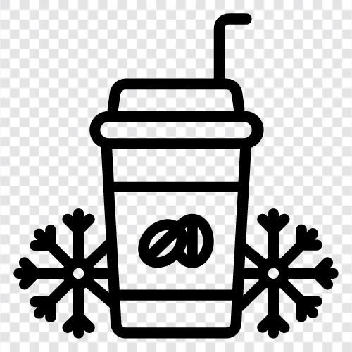 Eiskaffee, Kaltkaffee, Café latte, Kaffee eiskaffee symbol