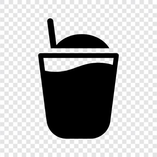 Eiskaffee, kalter Kaffee, Frappuccino, Mokka symbol