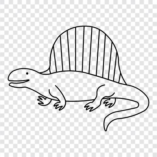 ichthyosaur, ichthyosaur iskeleti, ich, dimetrodon ikon svg