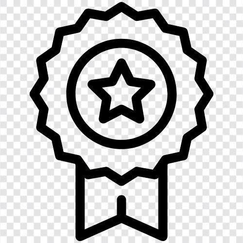 icon, badge, awards, recognition icon svg