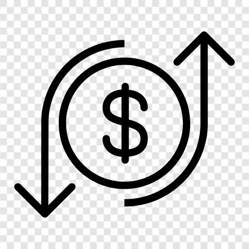 income and expense, earnings and loss, cash, profit and loss icon svg