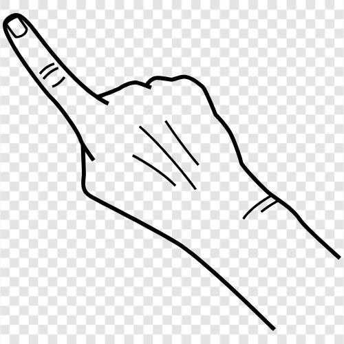 травма указательного пальца, боль указательного пальца, операция указательного пальца, указательный палец Значок svg