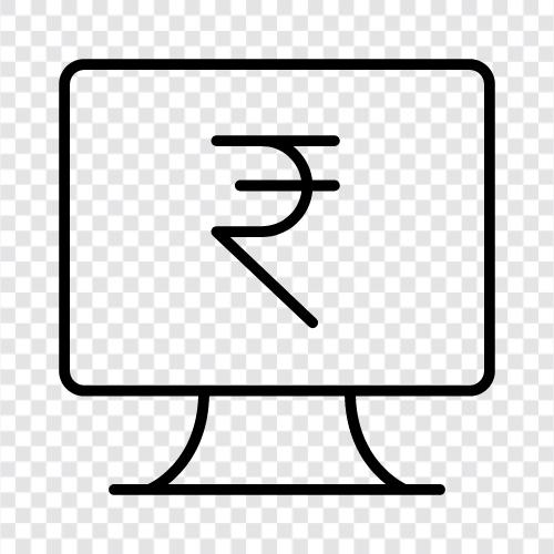 Indian Rupee, Indian currency, national currency, paper currency icon svg