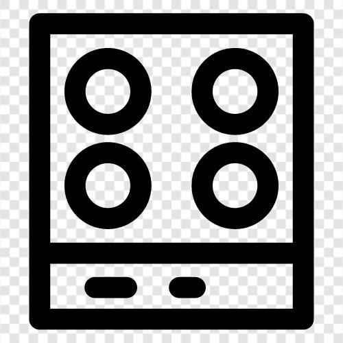 induction, hob, oven, stove icon svg