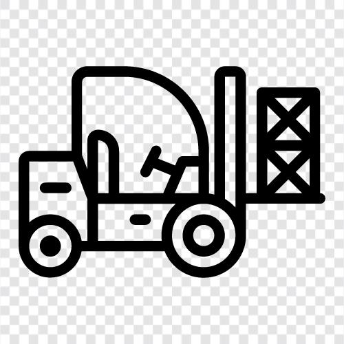 industrial, lifting, trucks, freight icon svg