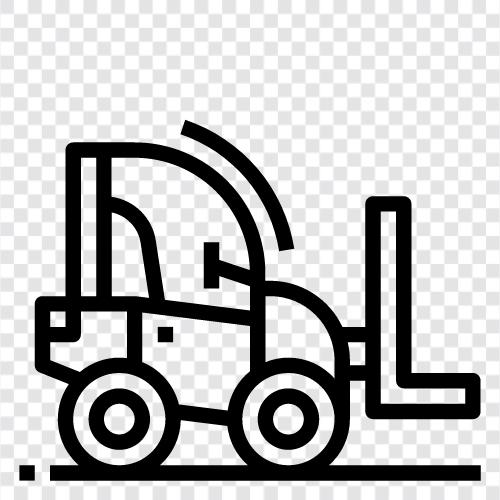 industrial, lift, truck, trucking icon svg