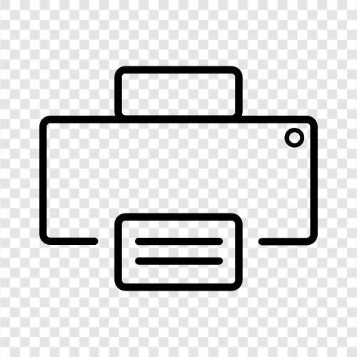 inkjet, laser printer, color printer, mono printer icon svg