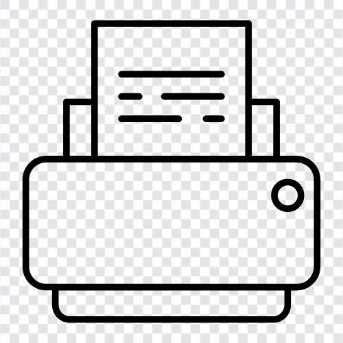 inkjet, printer cartridge, printer ink, printer paper icon svg