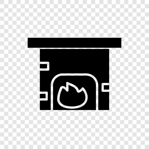 insert, brick, mantel, chimney icon svg