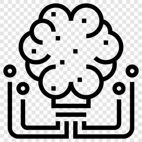 intelligence, cerebrum, neuron, memory icon svg