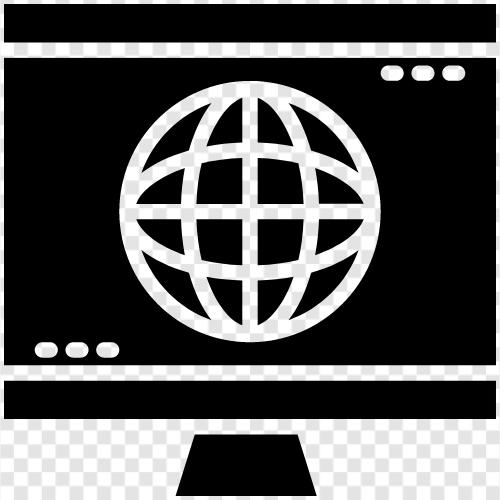 internet, web, computer, browser symbol