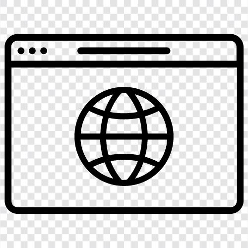 internet, website, online, web hosting ikon svg