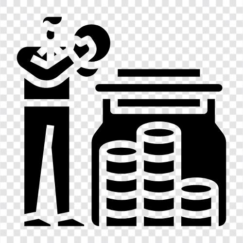 investing, budgeting, retirement, insurance icon svg