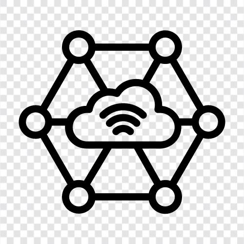 IOT, Sensoren, Knoten, Geräte symbol