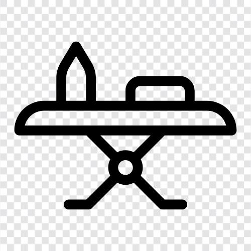 Bügelbrettbezug, Bügelbrettpolster, Bügelbrett symbol