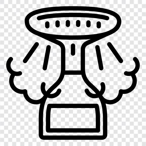 Bügeleisen, Dampfer, Backofen, Kochen symbol