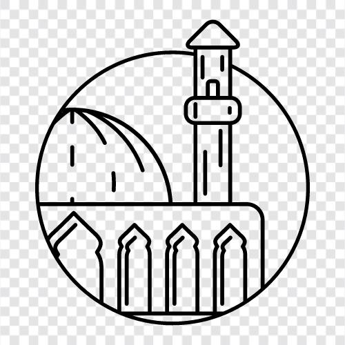 Islamic, mosque, Islamic architecture, Islamic art icon svg