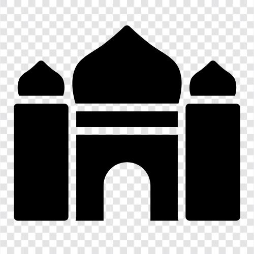 Islamic, architecture, prayer, Islam icon svg