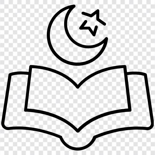 Islamic, Islam, Quran, holy book icon svg