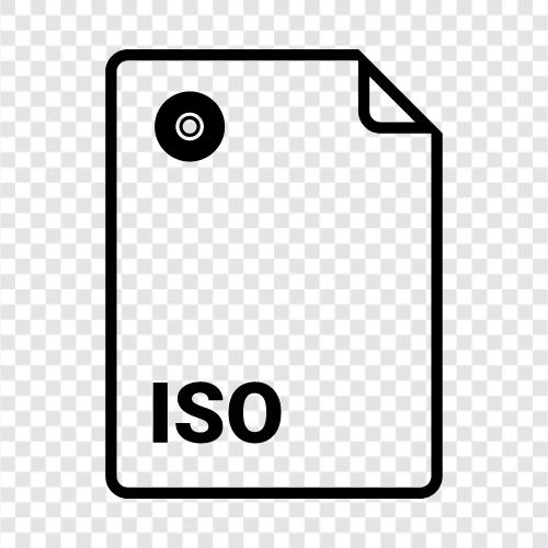 ISO Image, ISO9660 File, ISO Image File, ISO File icon svg