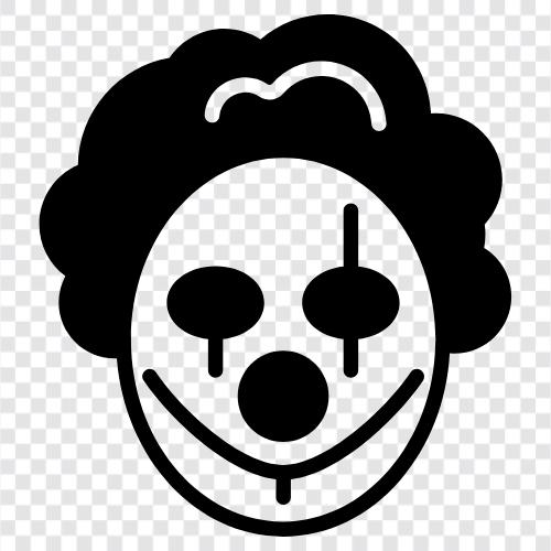 soytarı, entertainer, clown kişilik, clown makyaj ikon svg