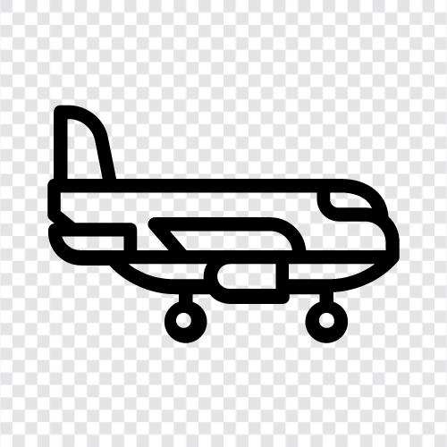 Jet, Flugzeug, fliegen, starten symbol