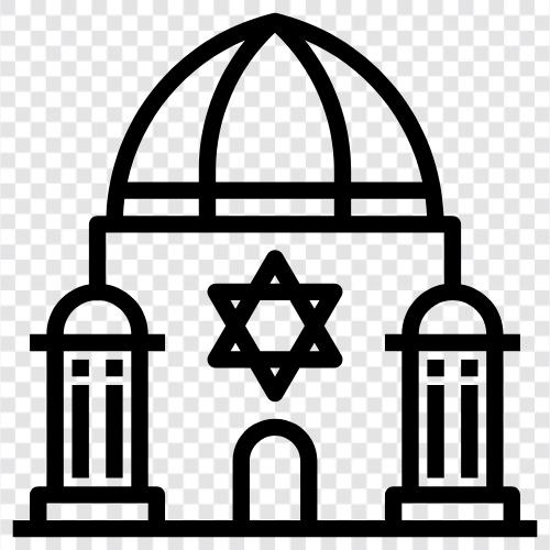 jewish, religious, congregational, chai icon svg