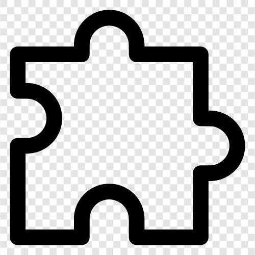 jigsaw, brainteasers, logic puzzles, optical illusions icon svg