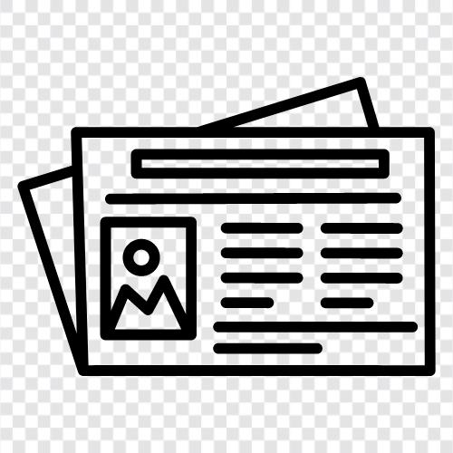 Journalism, News, Report, Newspaper icon svg