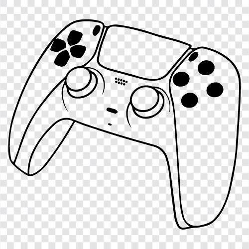 joystick, kontrolör, PS4, Xbox ikon svg