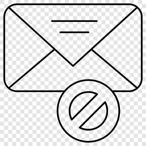 JunkMail, EMail, unaufgeforderte EMail, EMailMarketing symbol