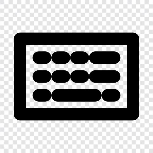 Tastaturzubehör, Tastaturabdeckung, Tastaturgehäuse, Tastaturständer symbol