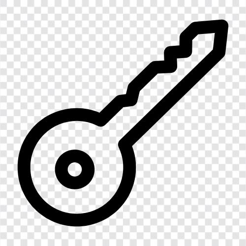 Schlüsselanhänger, Sicherheit, Schlösser, Schlüssel symbol