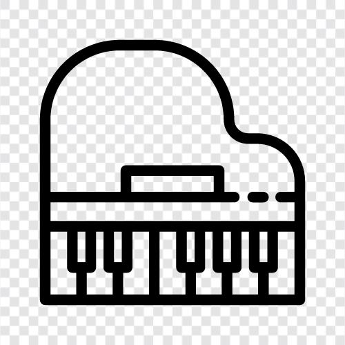 keys, music, sheet music, playing icon svg