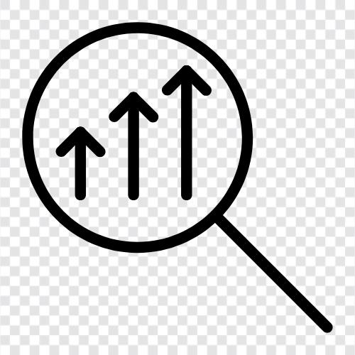 keyword research, SEO, online marketing, Search graph icon svg