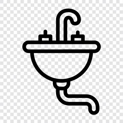 kitchen, bathroom, sink, faucet icon svg